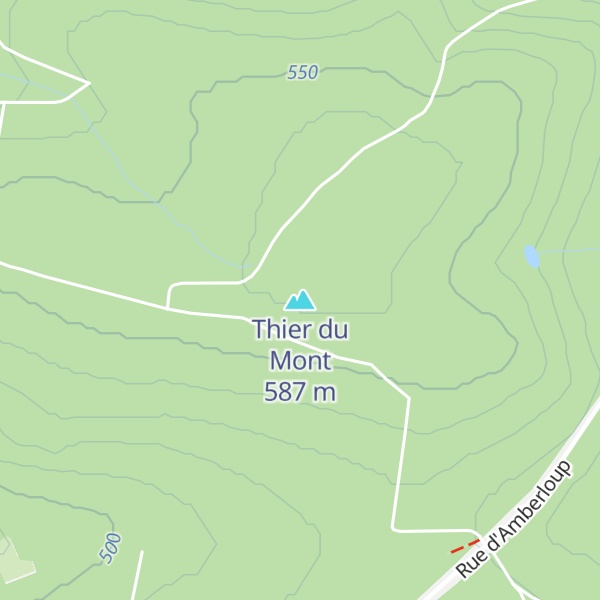 Map of Thier du Mont