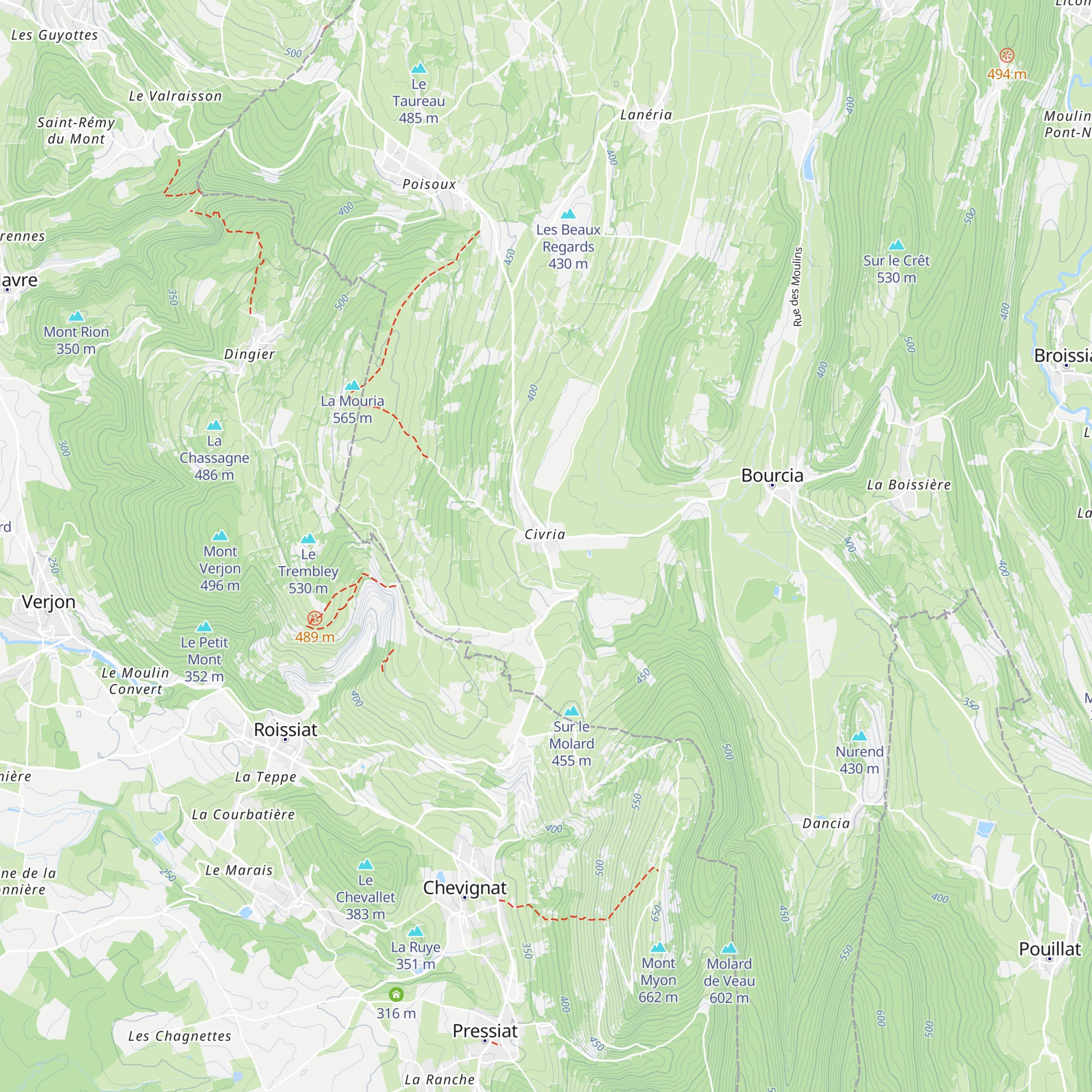 Gîte d'étape map
