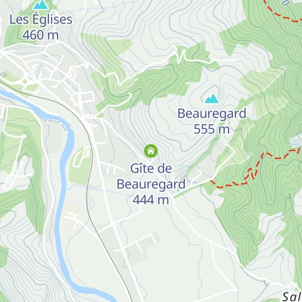 Map of Gîte de Beauregard