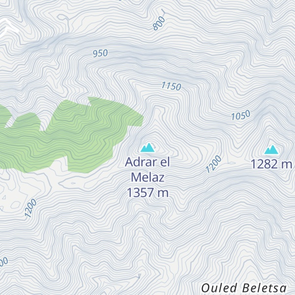 Map of Adrar el Melaz