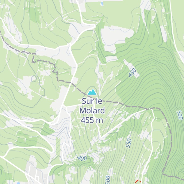 Map of Sur le Molard