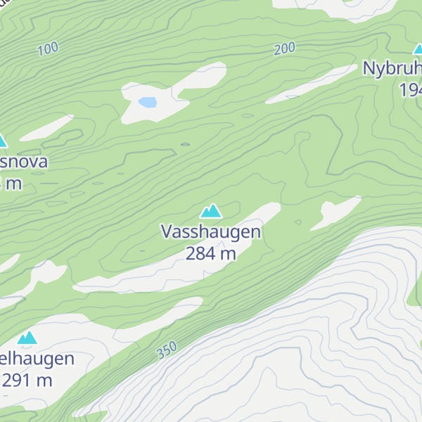 Map of Vasshaugen