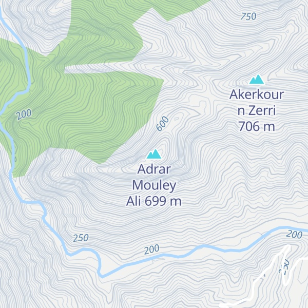 Map of Adrar Mouley Ali