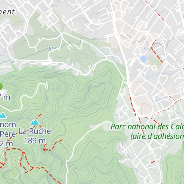Map of Montagne de l'Aigle