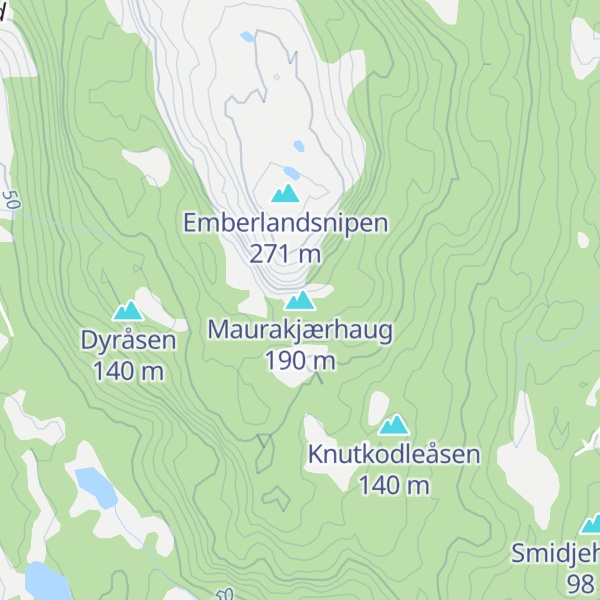 Map of Maurakjærhaug