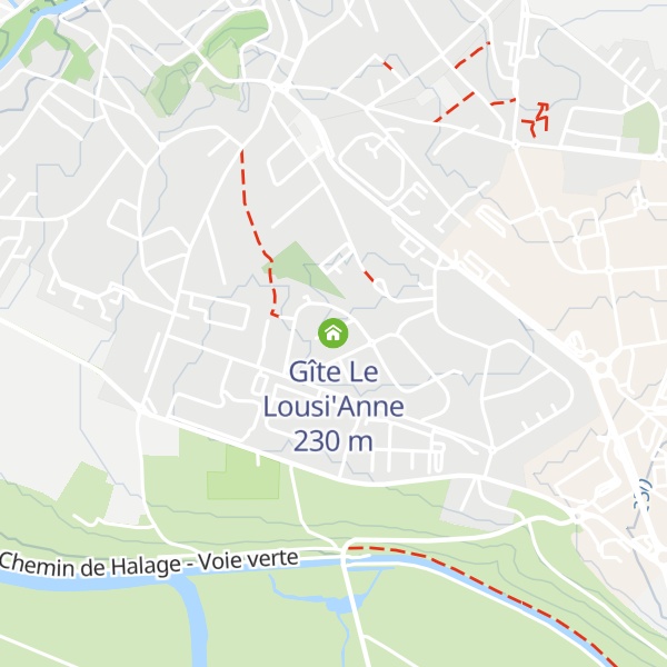 Map of Gîte Le Lousi'Anne