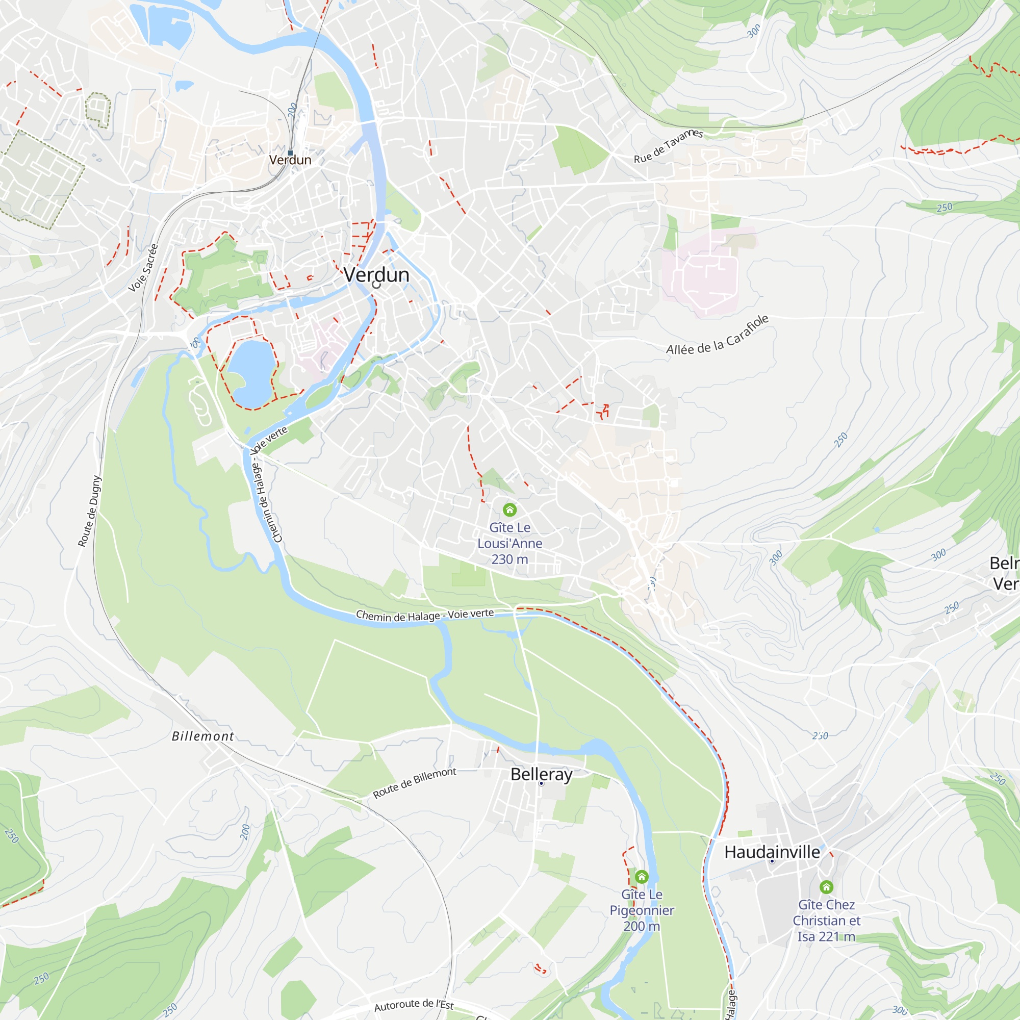 Gîte Le Lousi'Anne map