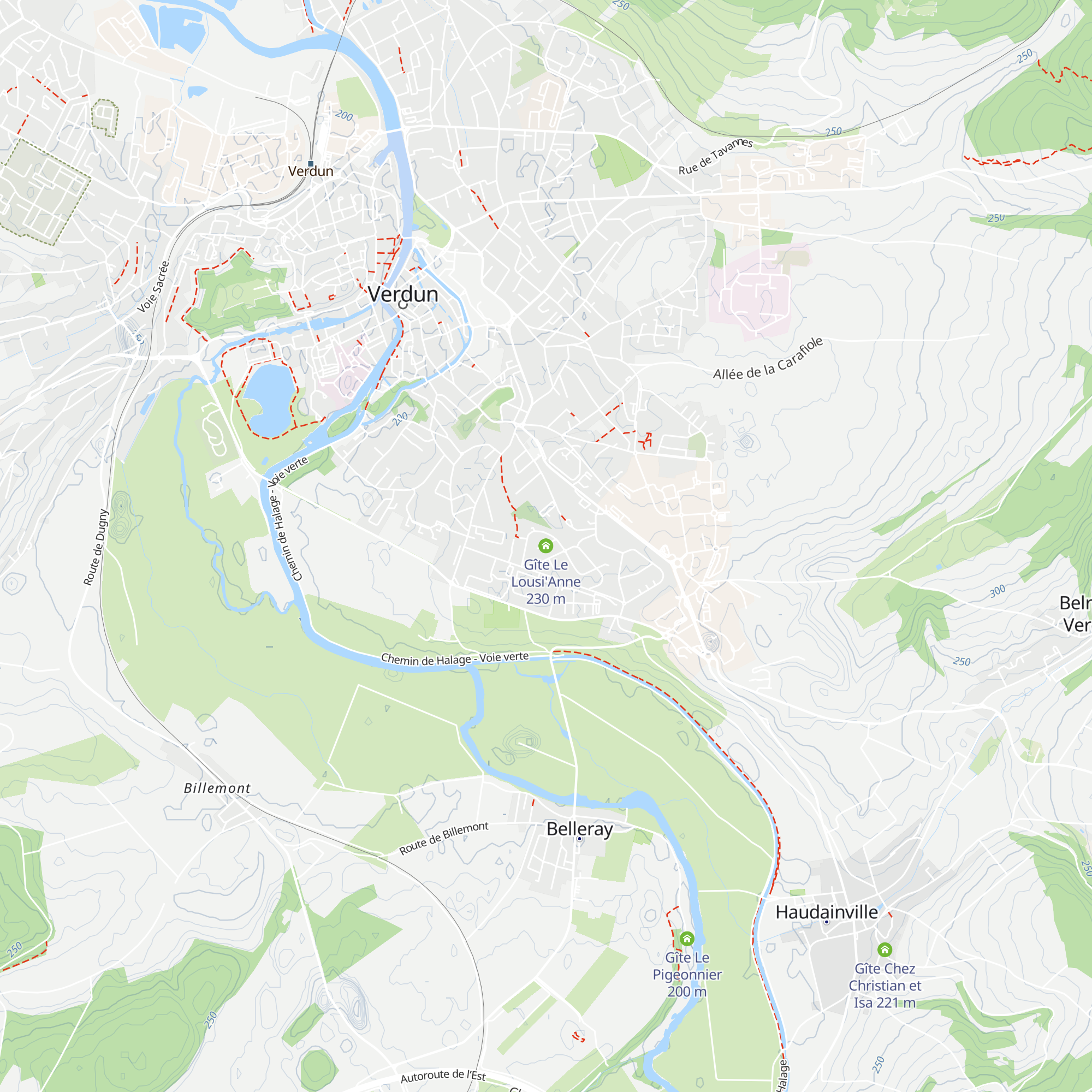 Gîte Le Lousi'Anne map