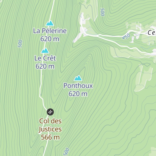 Map of Ponthoux