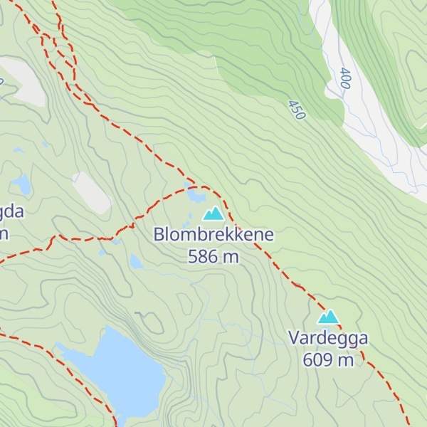 Map of Blombrekkene