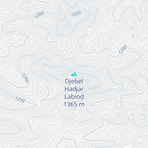 Map of Djebel Hadjar Labiod