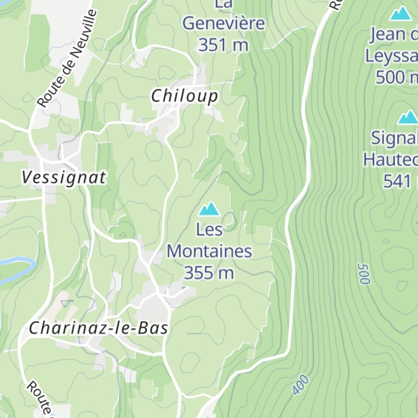 Map of Les Montaines