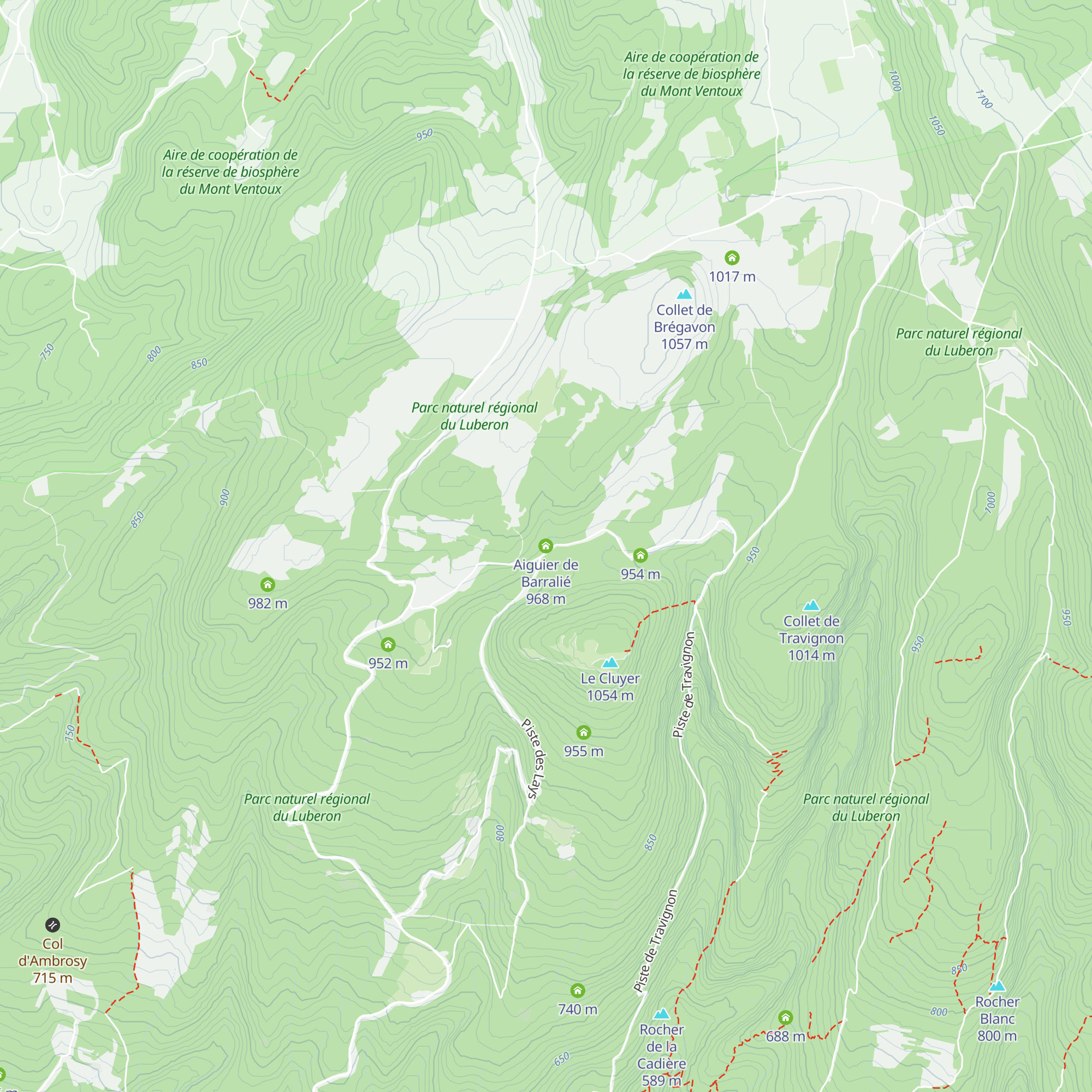 Aiguier de Barralié map