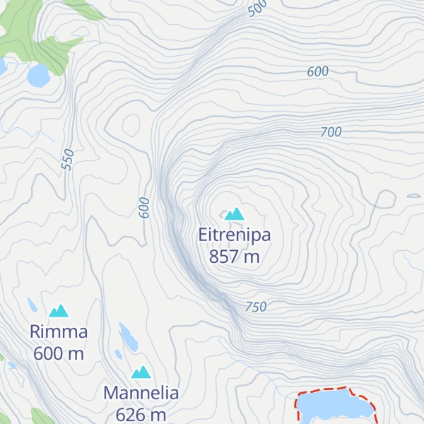 Map of Etrefjell