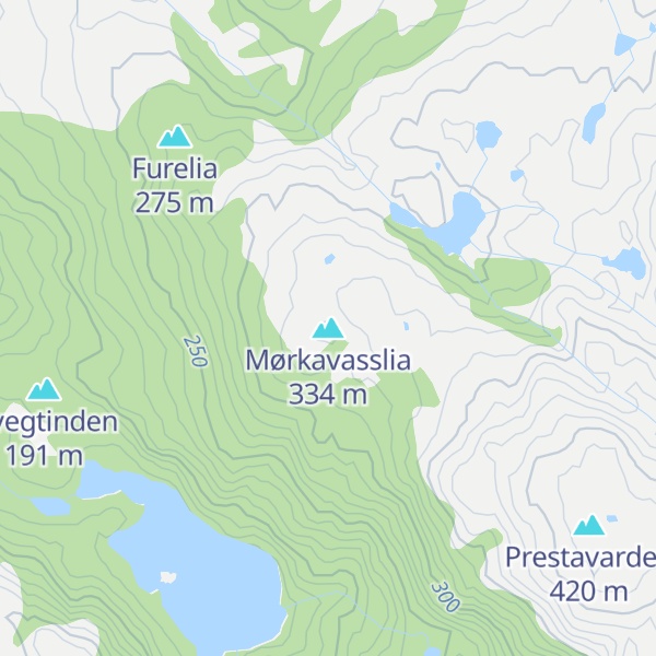 Map of Mørkavasslia