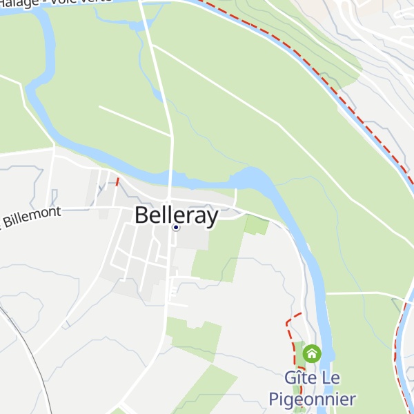 Map of Gîte Belleray