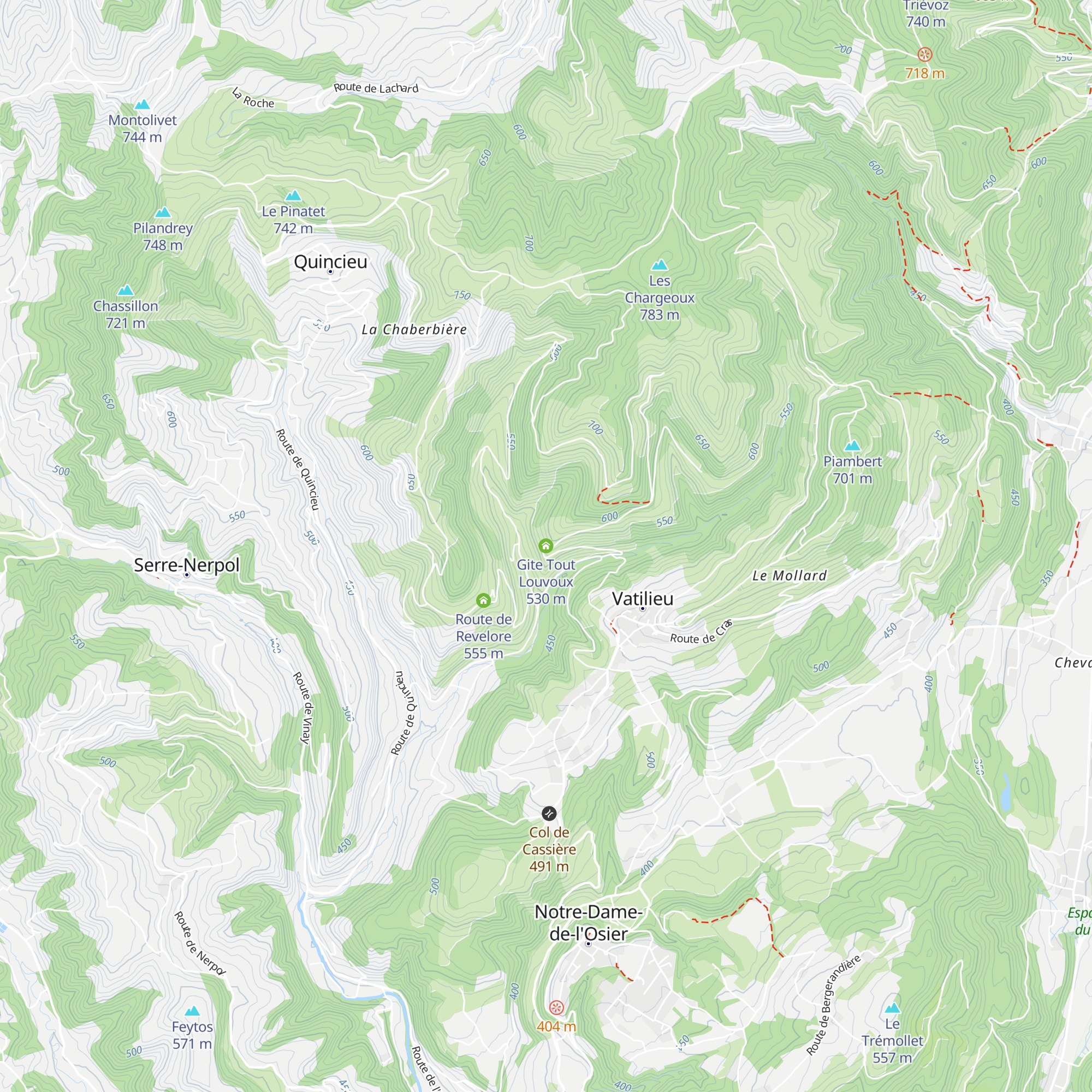 Gite Tout Louvoux map