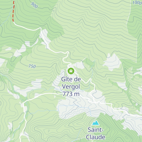 Map of Gîte de Vergol
