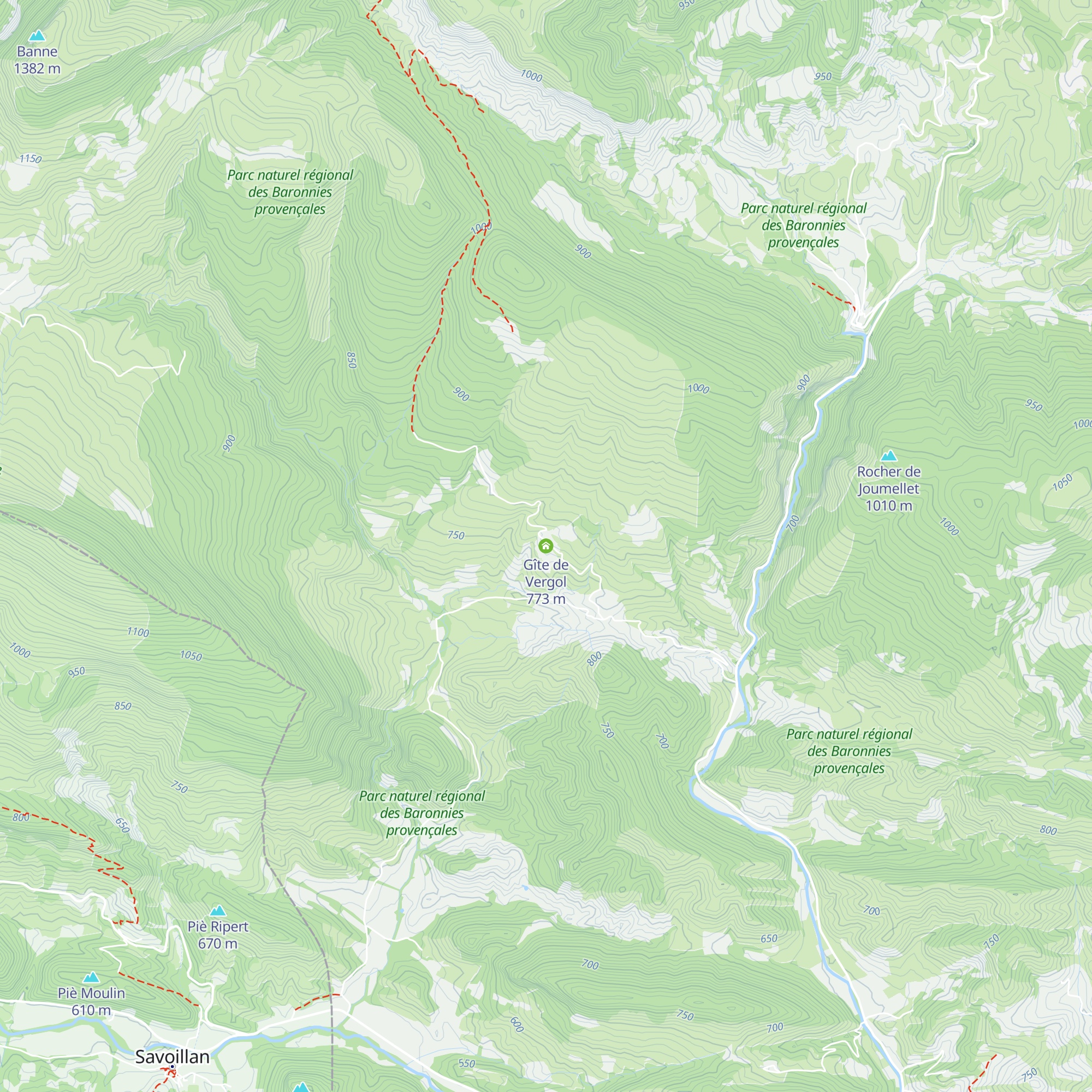 Gîte de Vergol map