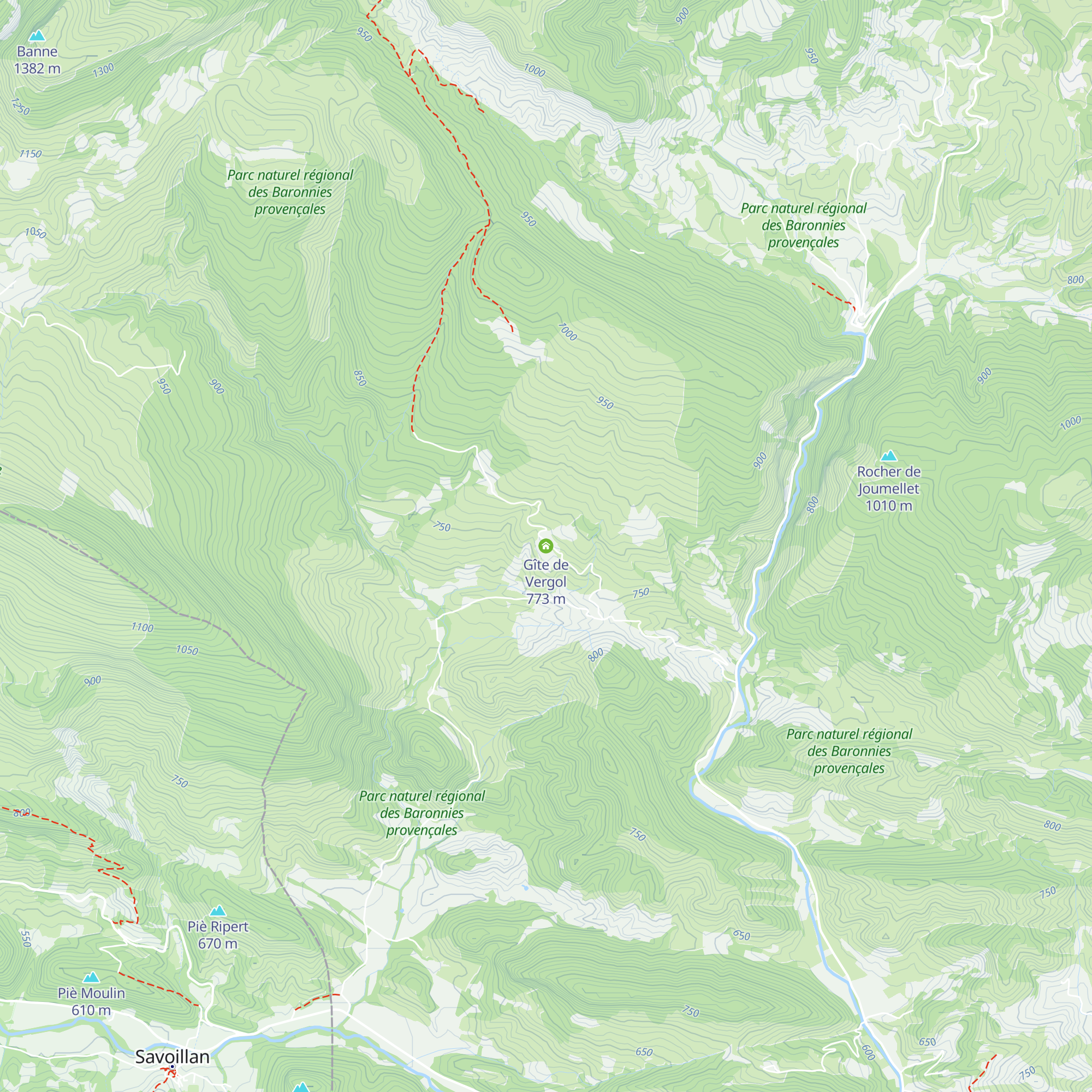 Gîte de Vergol map