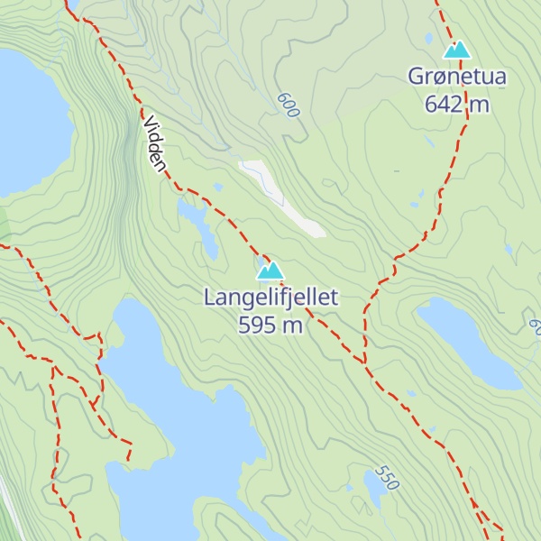 Map of Langelifjellet