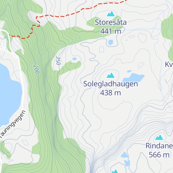 Map of Høgefjellsknolten