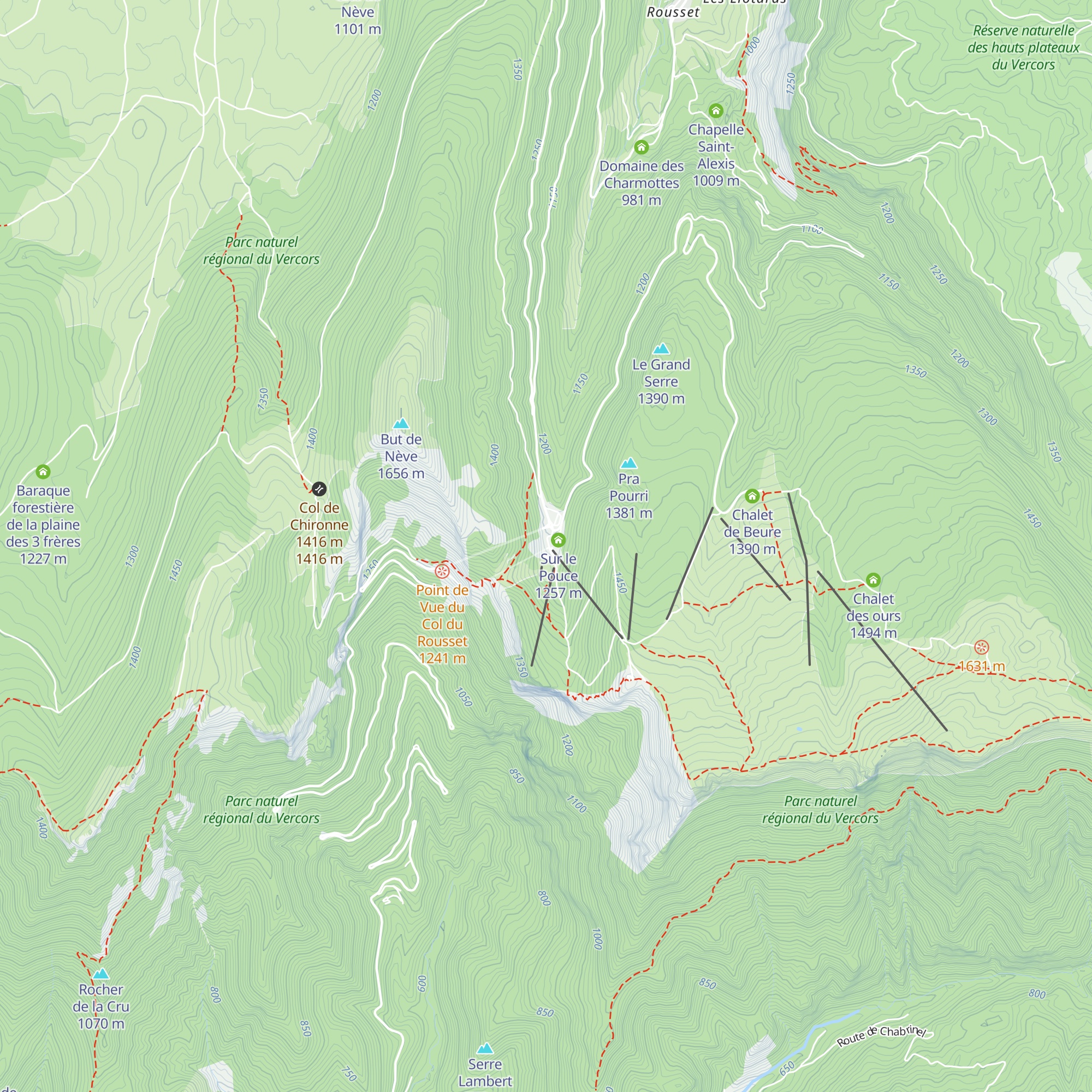 Le Rustic map
