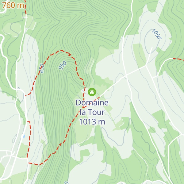 Map of Domaine la Tour