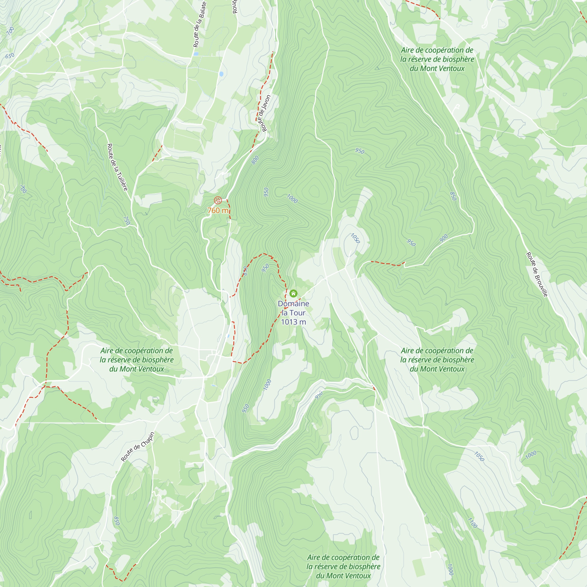 Domaine la Tour map