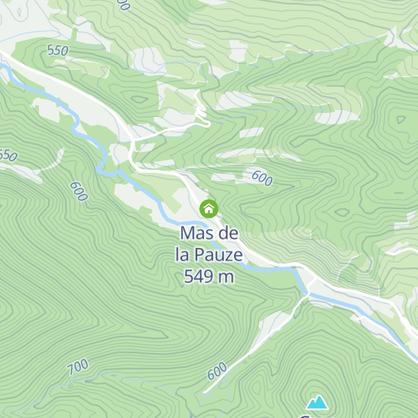 Map of Mas de la Pauze