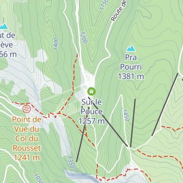 Map of Sur le Pouce