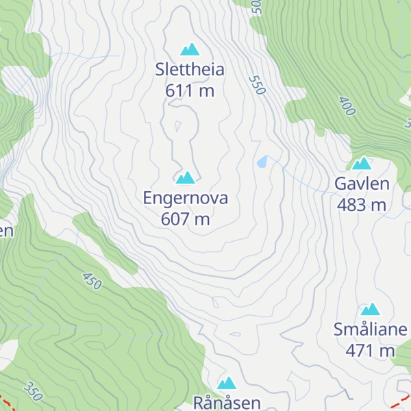Map of Lybakkliene