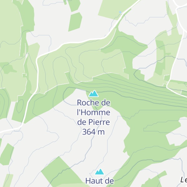 Map of Roche de l'Homme de Pierre