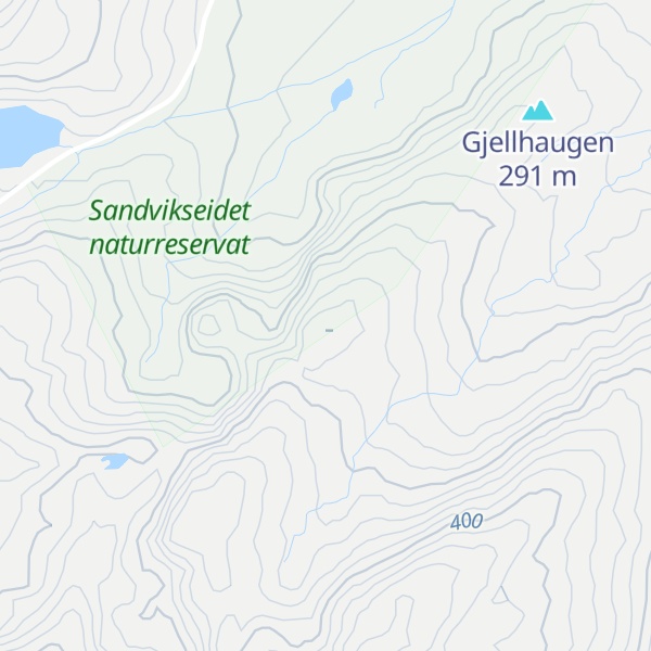 Map of Småtindane