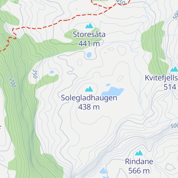 Map of Solegladhaugen