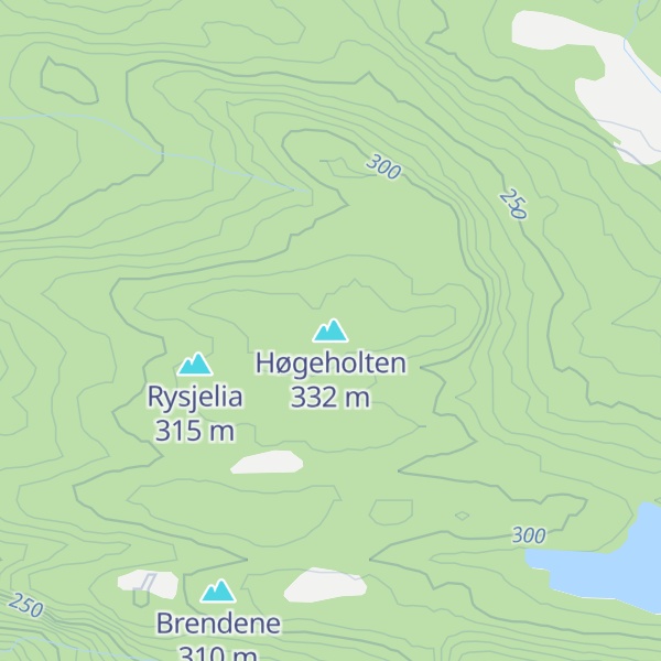 Map of Høgeholten