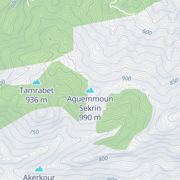 Map of Aguemmoun Sekrin