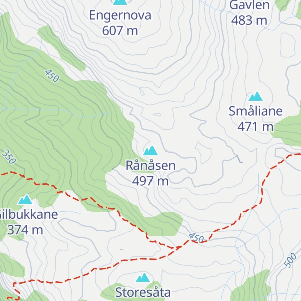 Map of Rånåsen