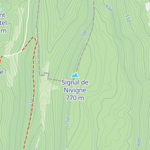 Map of Signal de Nivigne