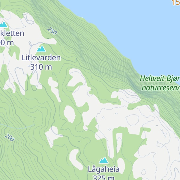 Map of Hindenesberget