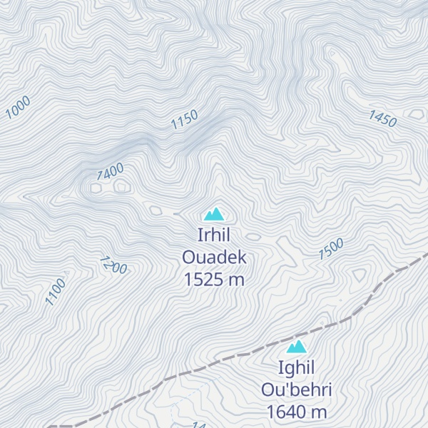 Map of Irhil Ouadek