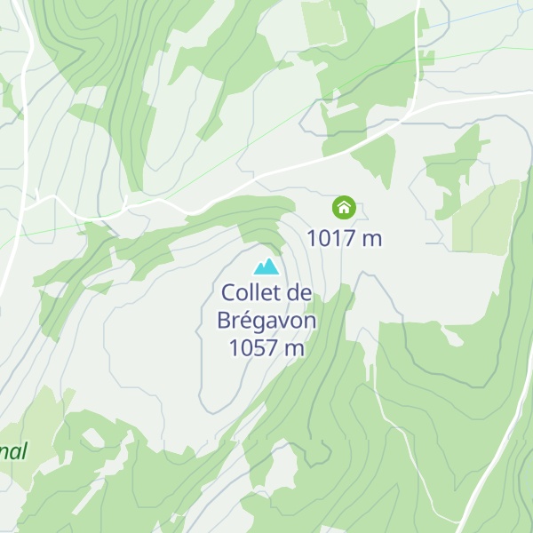 Map of Collet de Brégavon