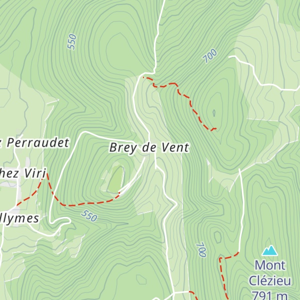 Map of Gîte de Brey-de-Vent