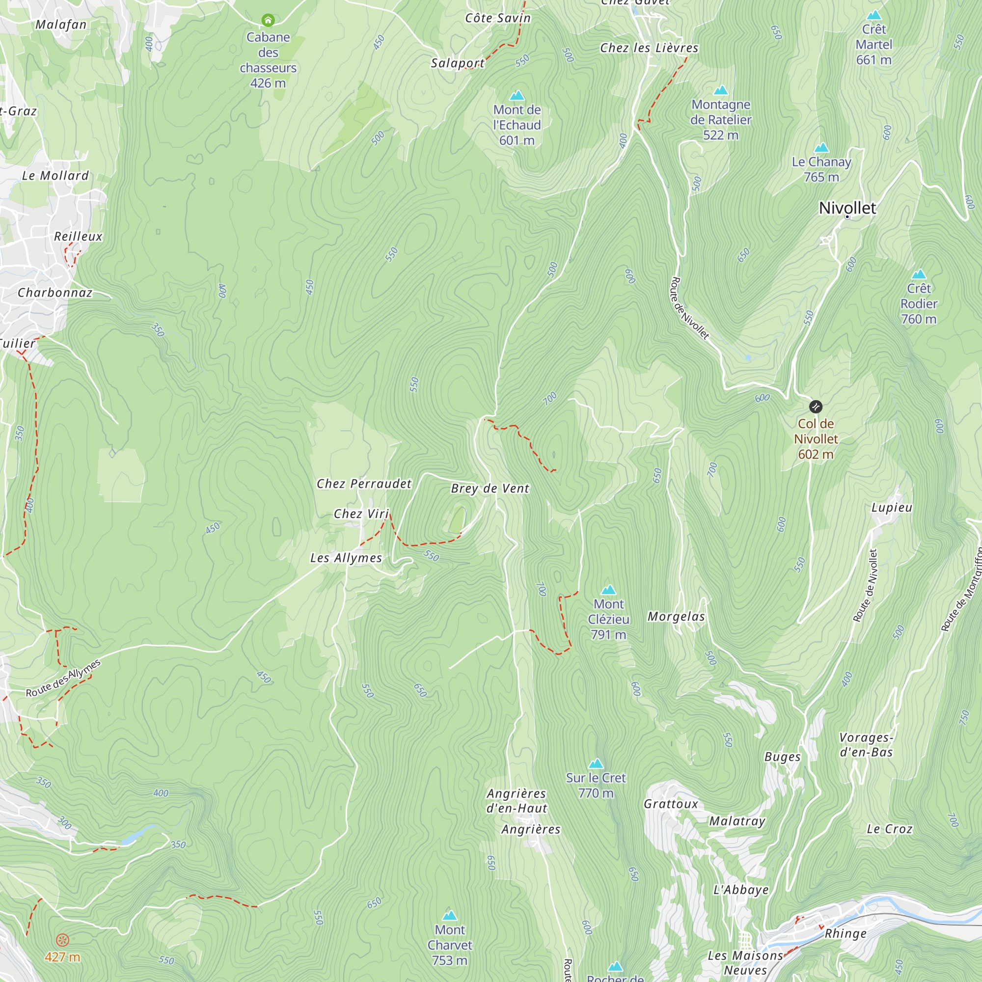 Gîte de Brey-de-Vent map