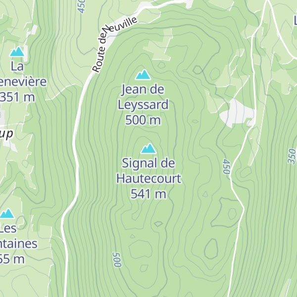 Map of Signal de Hautecourt