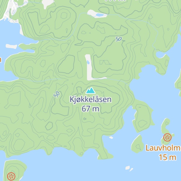 Map of Kjøkkelåsen