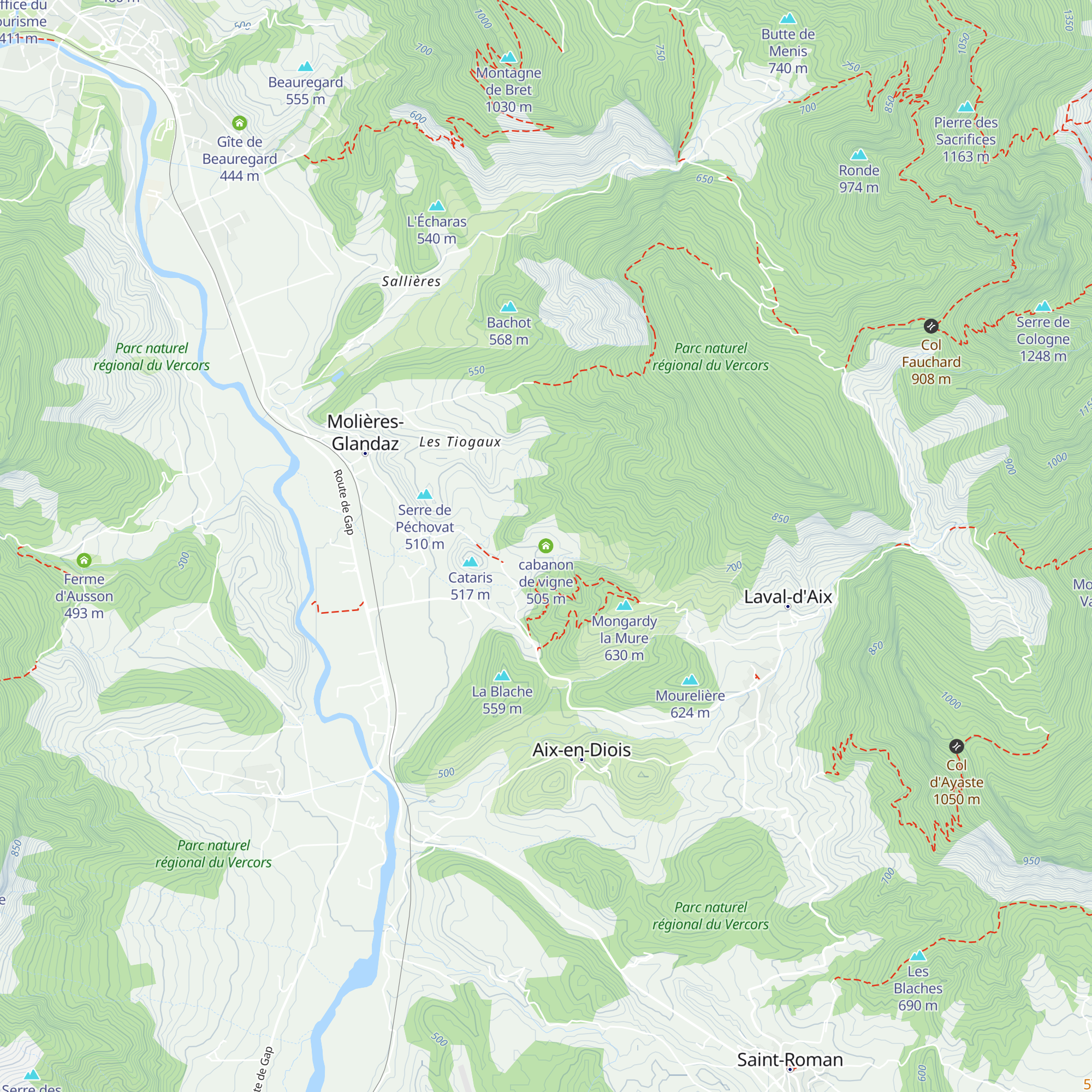 cabanon de vigne map