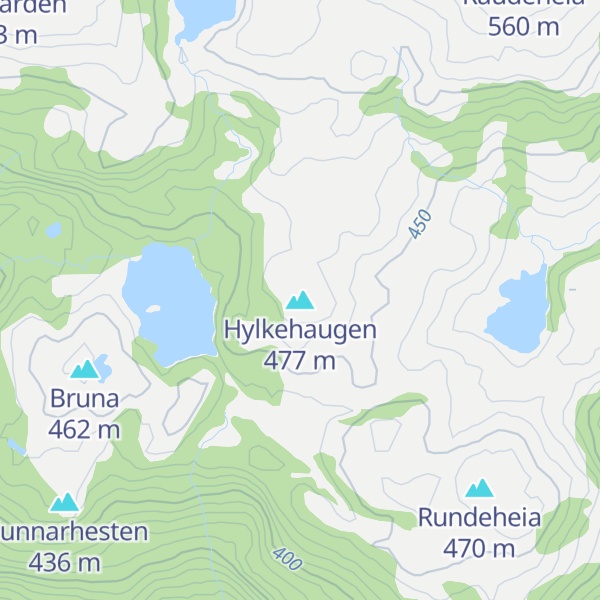 Map of Hylkehaugen