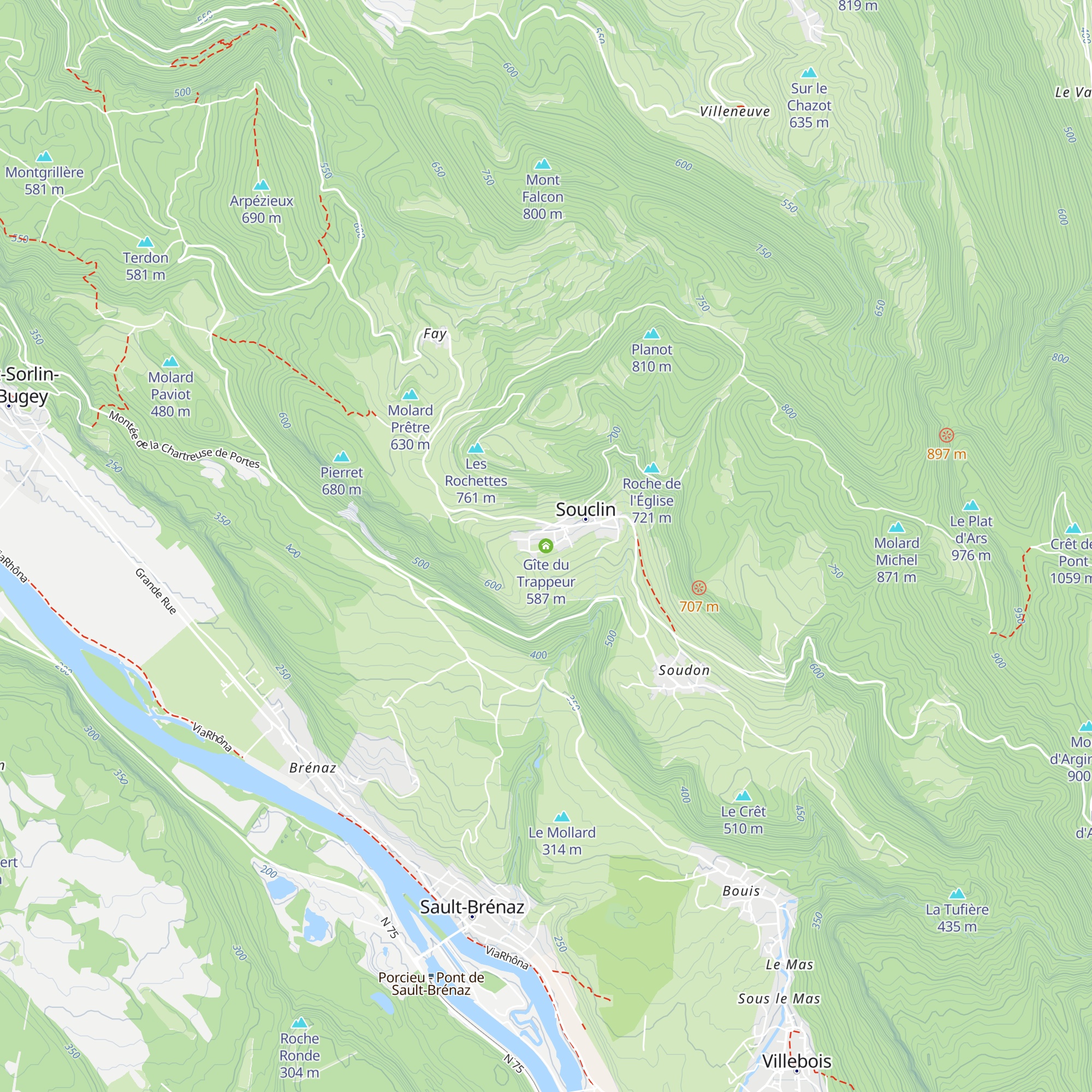 Gîte du Trappeur map