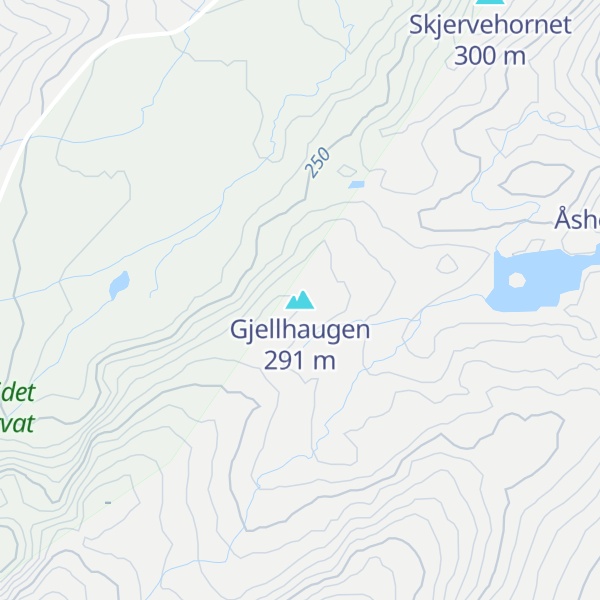 Map of Gjellhaugen